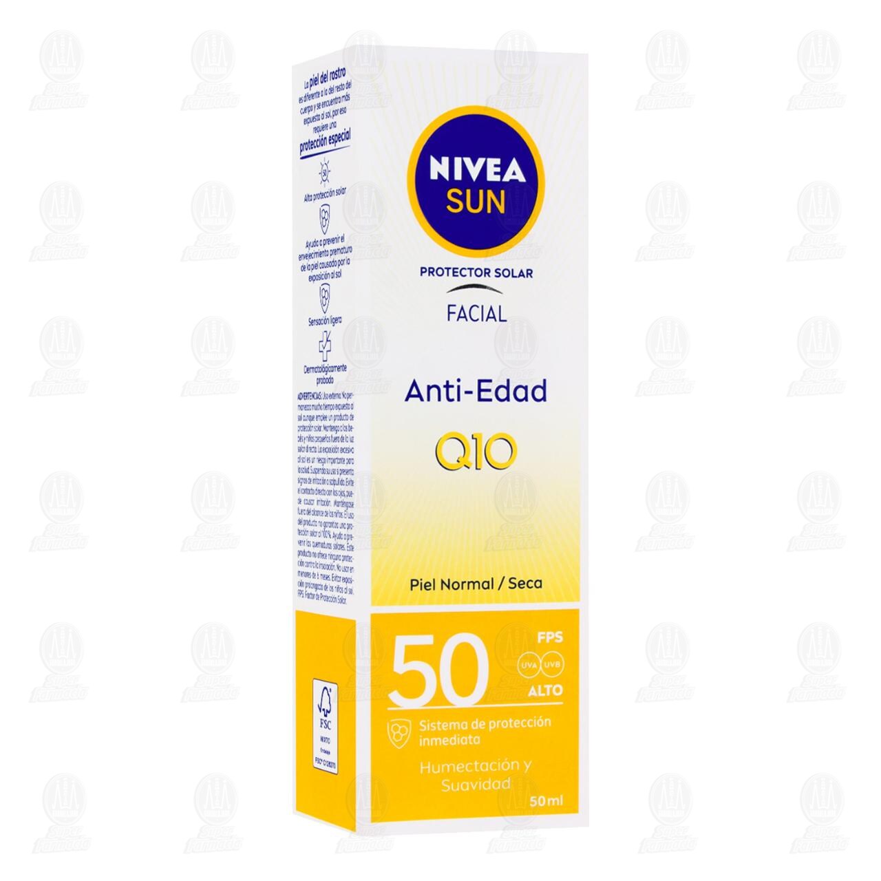 Imagen para Protector Solar Facial Nivea Sun Anti-Edad Q10 FPS50, 50 ml.