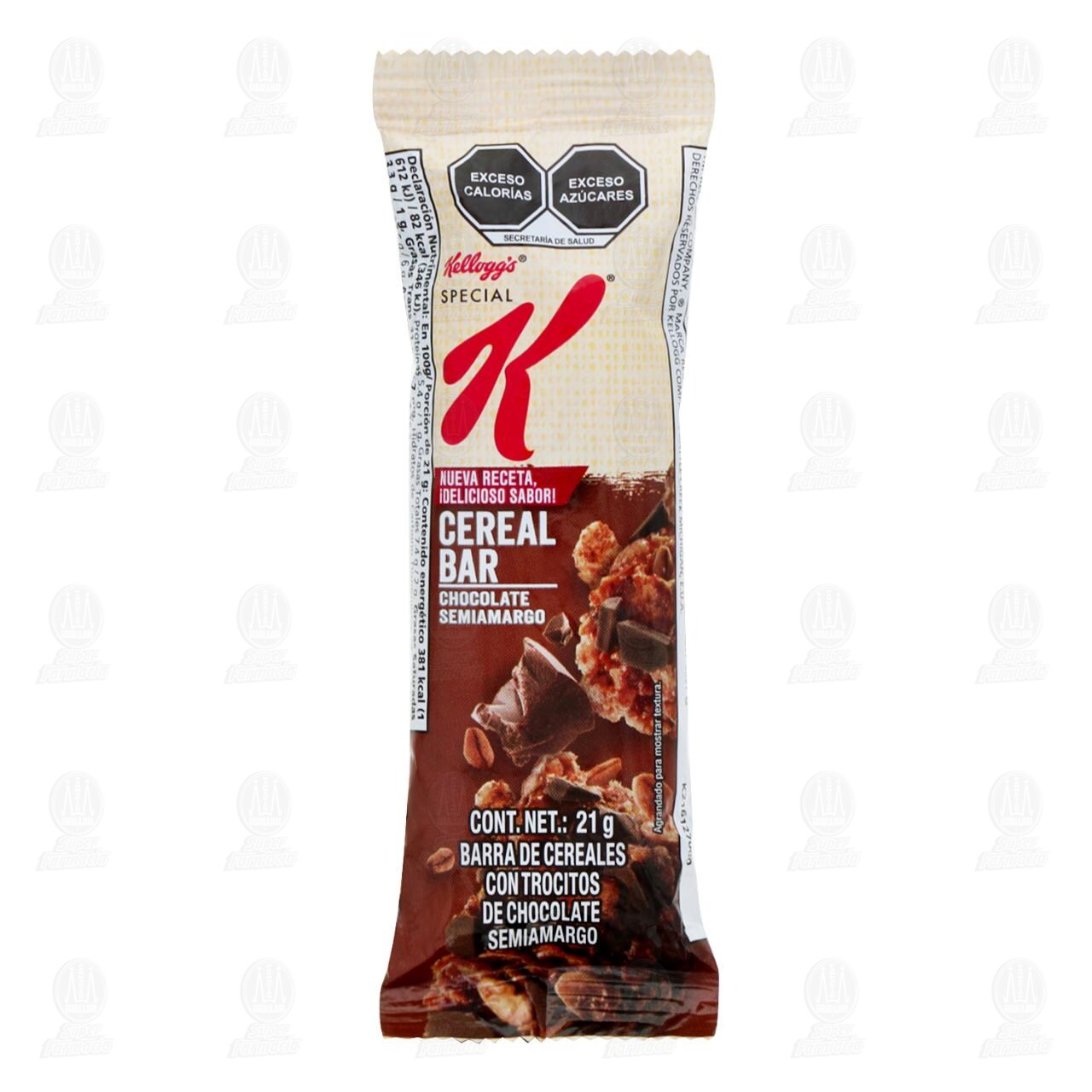 Barra de Cereal Special K Chocolate Semiamargo, 21 gr. image number 0