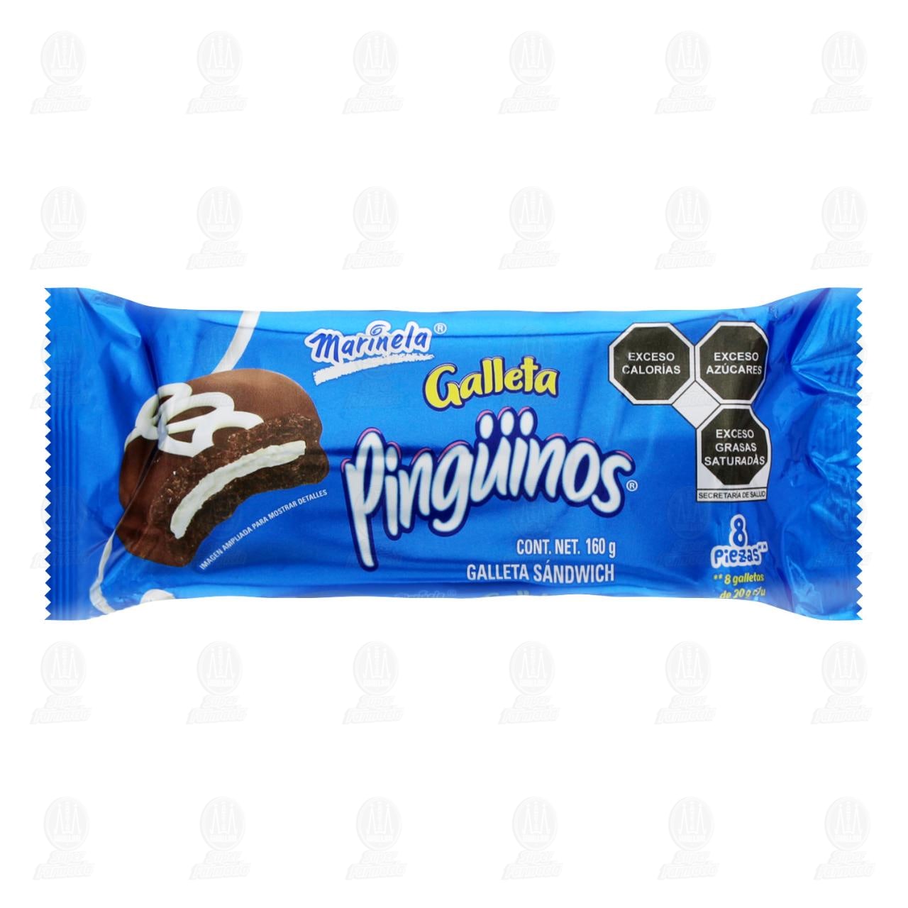 Imagen para Galletas Pingüinos Marinela, 160 gr.