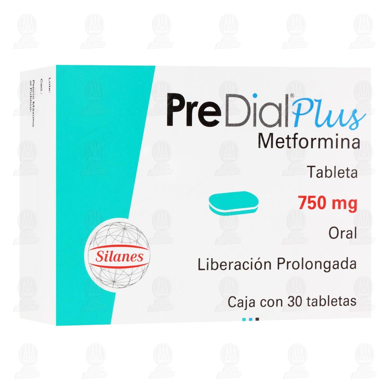Imagen para Predial Plus 750mg 30 Tabletas