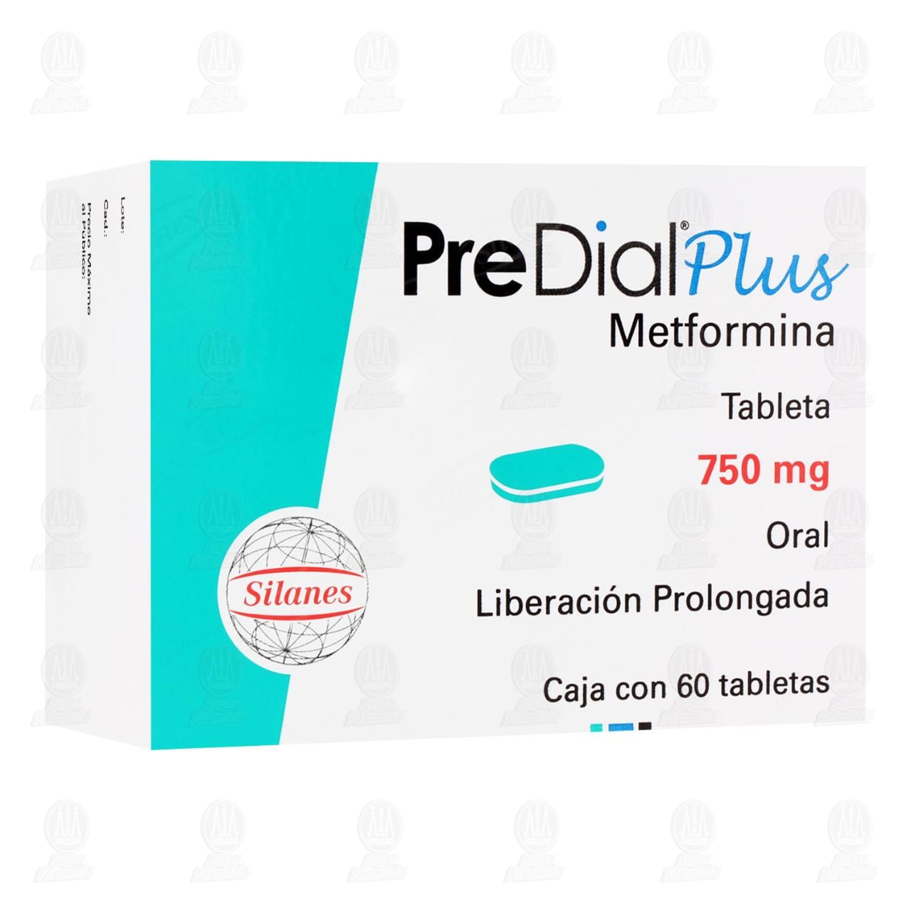 Predial Plus 750 mg, 60 Tabletas. image number 0