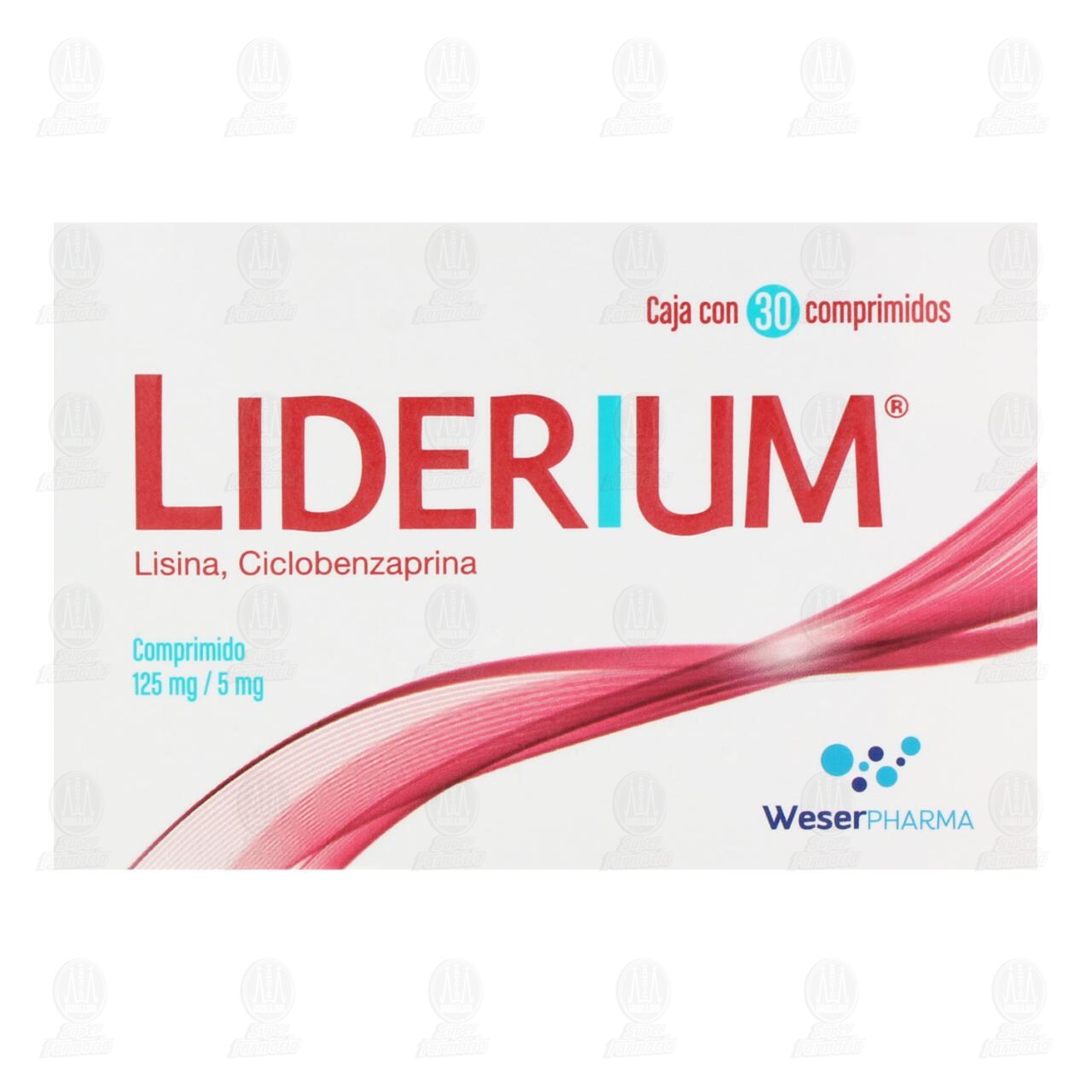 Liderium 125mg/5mg, 30 Comprimidos. image number 1