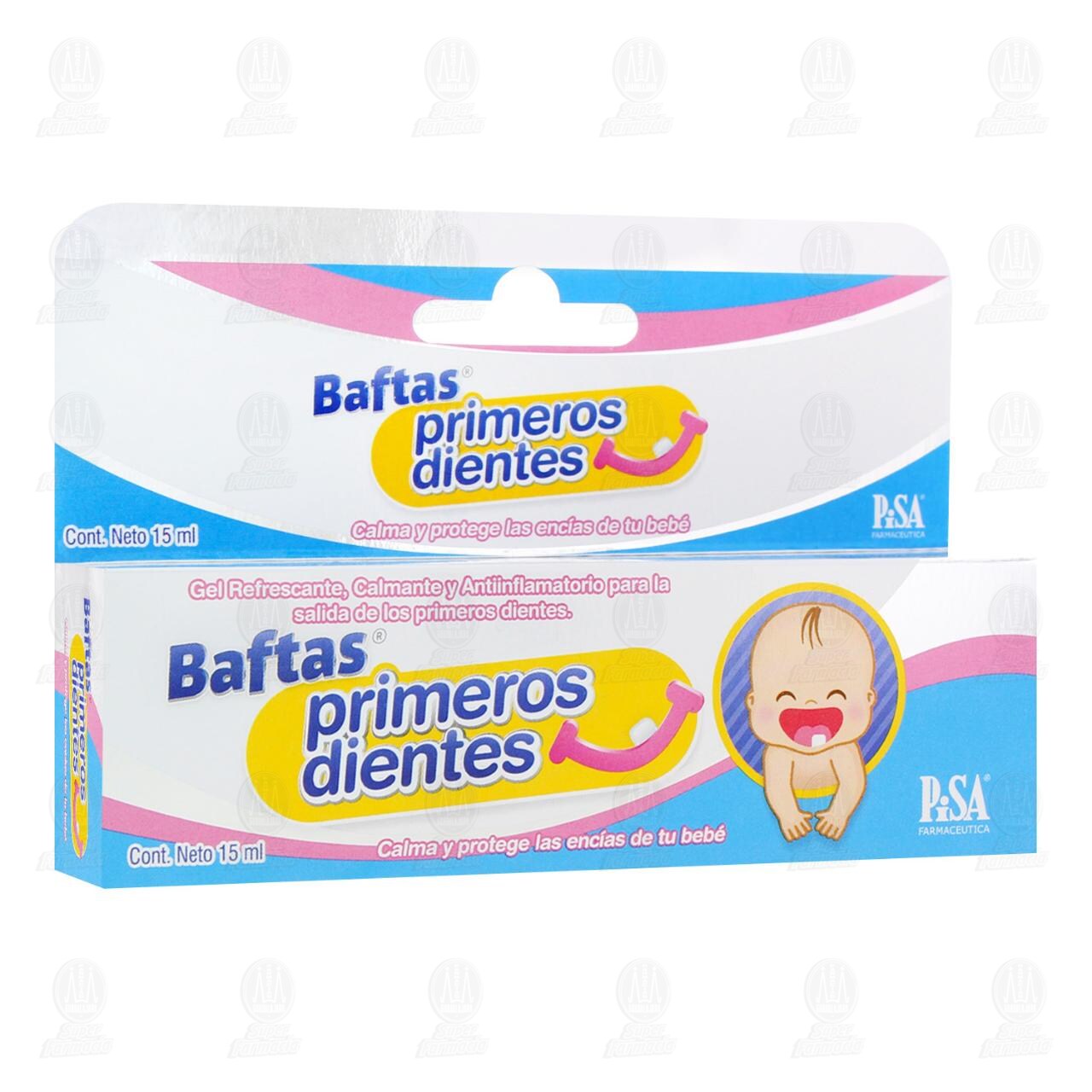 Gel Bioadhesivo Baftas Primeros Dientes, 15 ml.