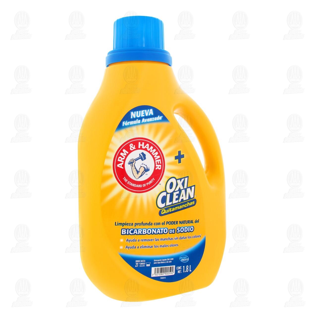 Detergente Líquido Arm & Hammer con OxiClean Quitamanchas, 1.8 l. image number 0