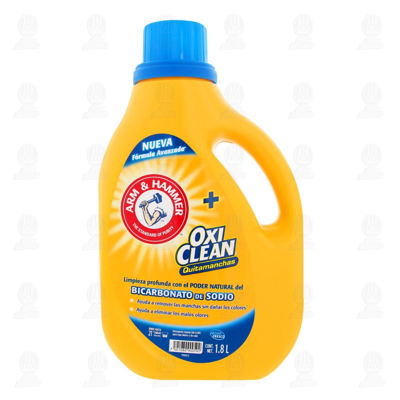 Detergente Líquido Arm & Hammer con OxiClean Quitamanchas, 1.8 l. image number 1