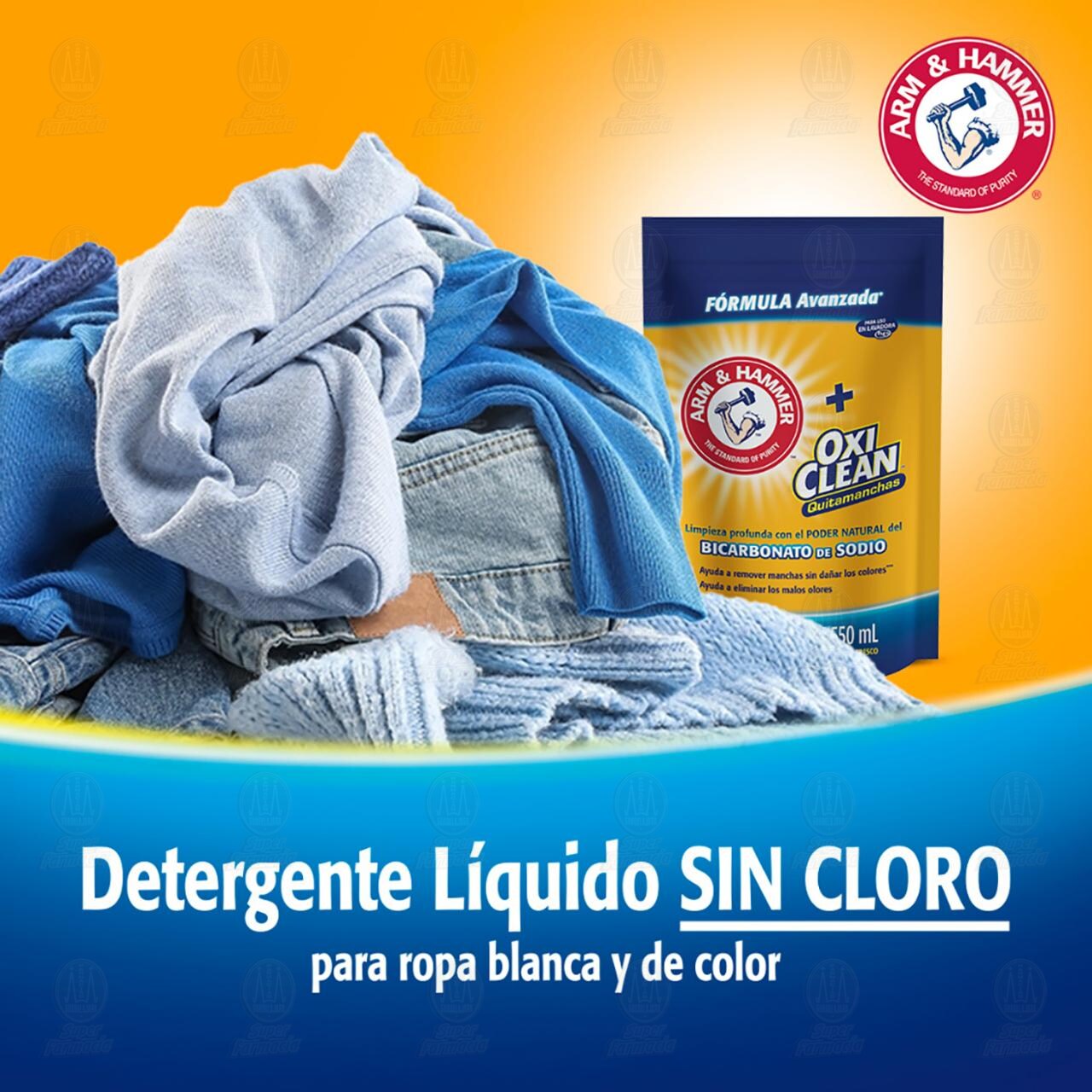 Arm & Hammer + OxiClean Detergente L&iacute;quido Quitamanchas, 550 ml. image number 4
