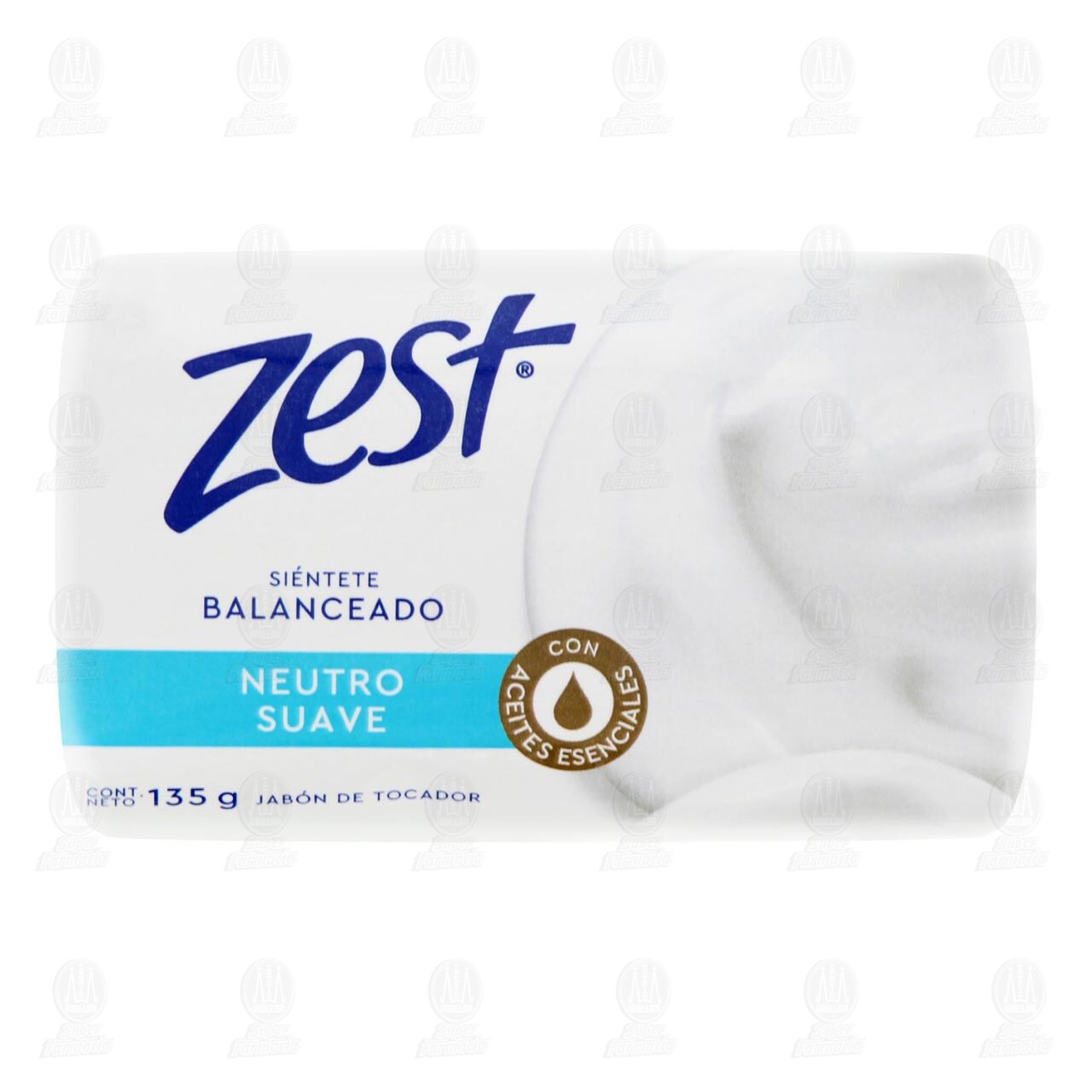 Jab&oacute;n de Tocador Zest Neutro Suave, 135 gr. image number 0