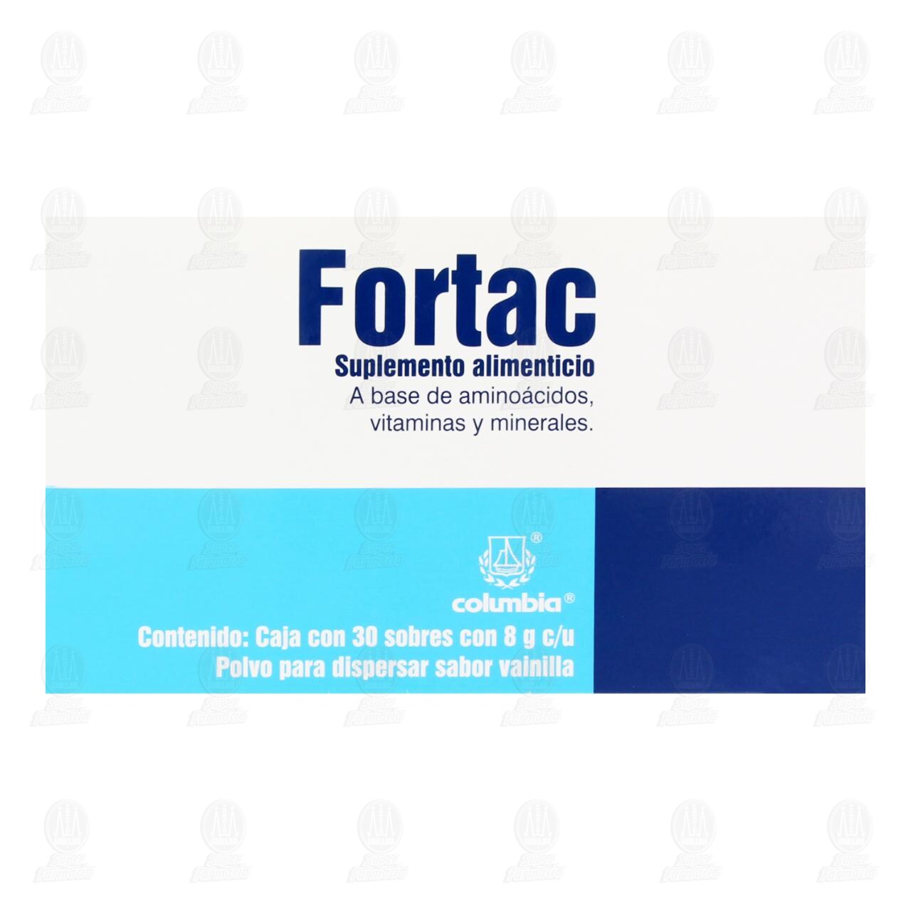 Fortac 8gr Polvo Sabor Vainilla, 30 Sobres. image number 1