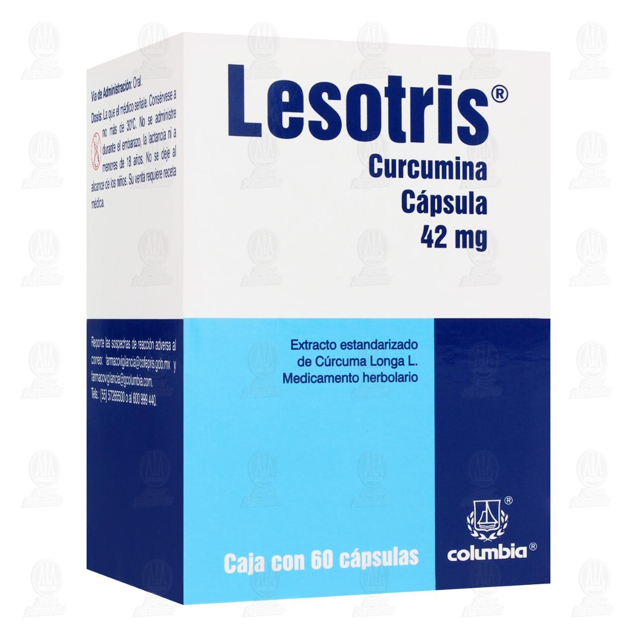 Lesotris 42 mg, 60 C&aacute;psulas. image number 0
