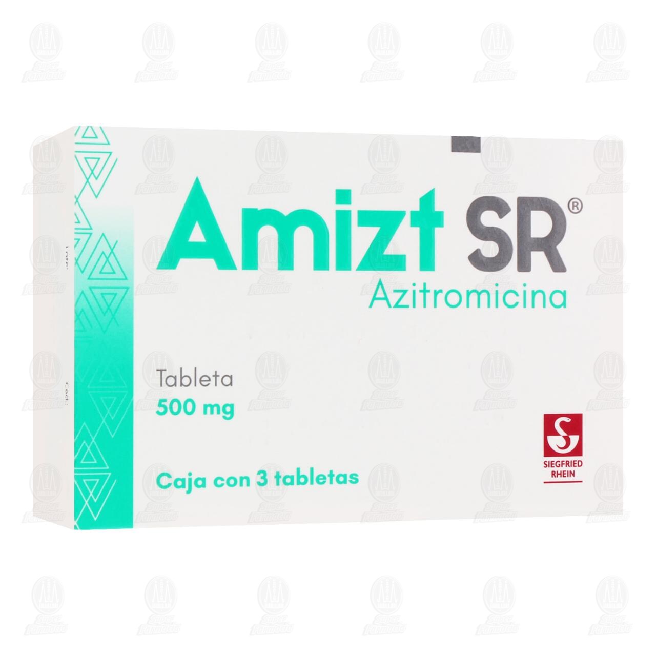 Amizt SR 500 mg, 3 Tabletas.