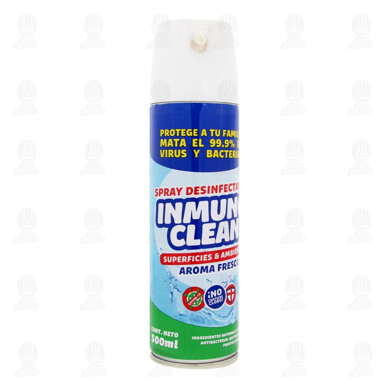 Desinfectante Inmuno Clean en Aerosol para Superficies y Ambientes, 500 ml. image number 0