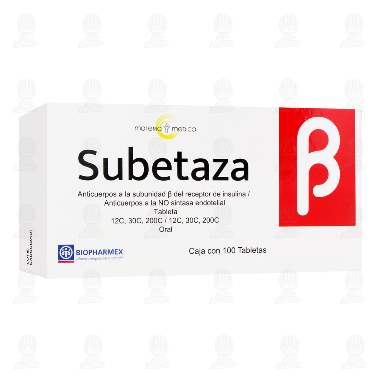 Imagen para Subetaza 12C,30C,200C/12C,30C,200C, 100 Tabletas.