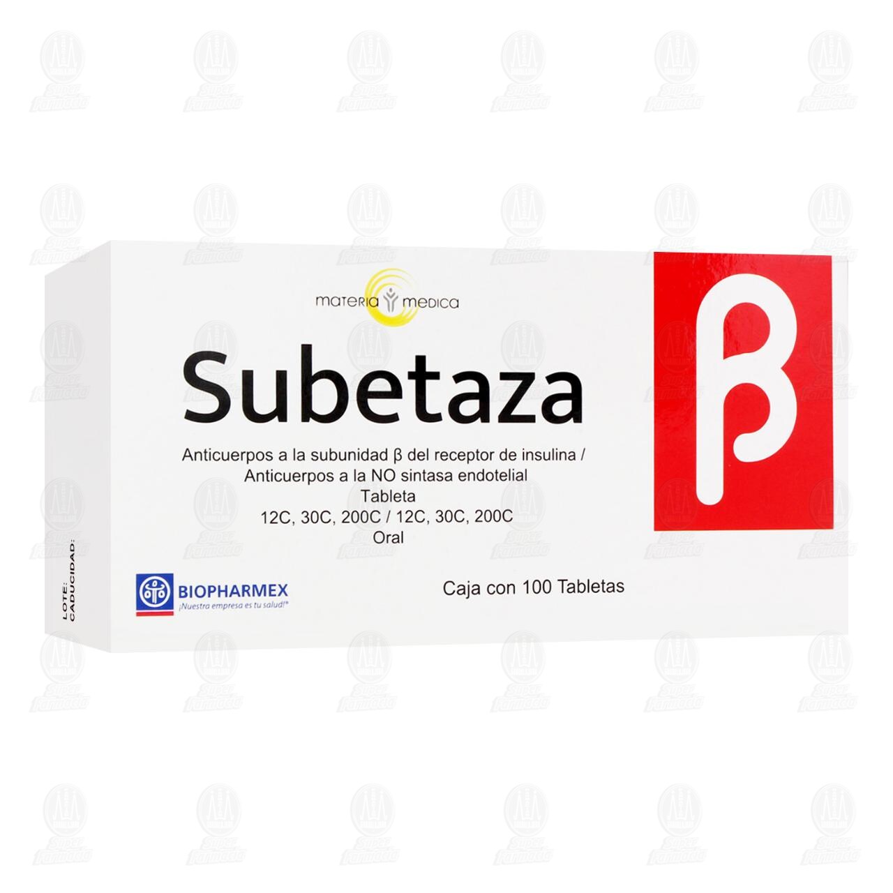 Subetaza 12C,30C,200C/12C,30C,200C, 100 Tabletas. image number 0