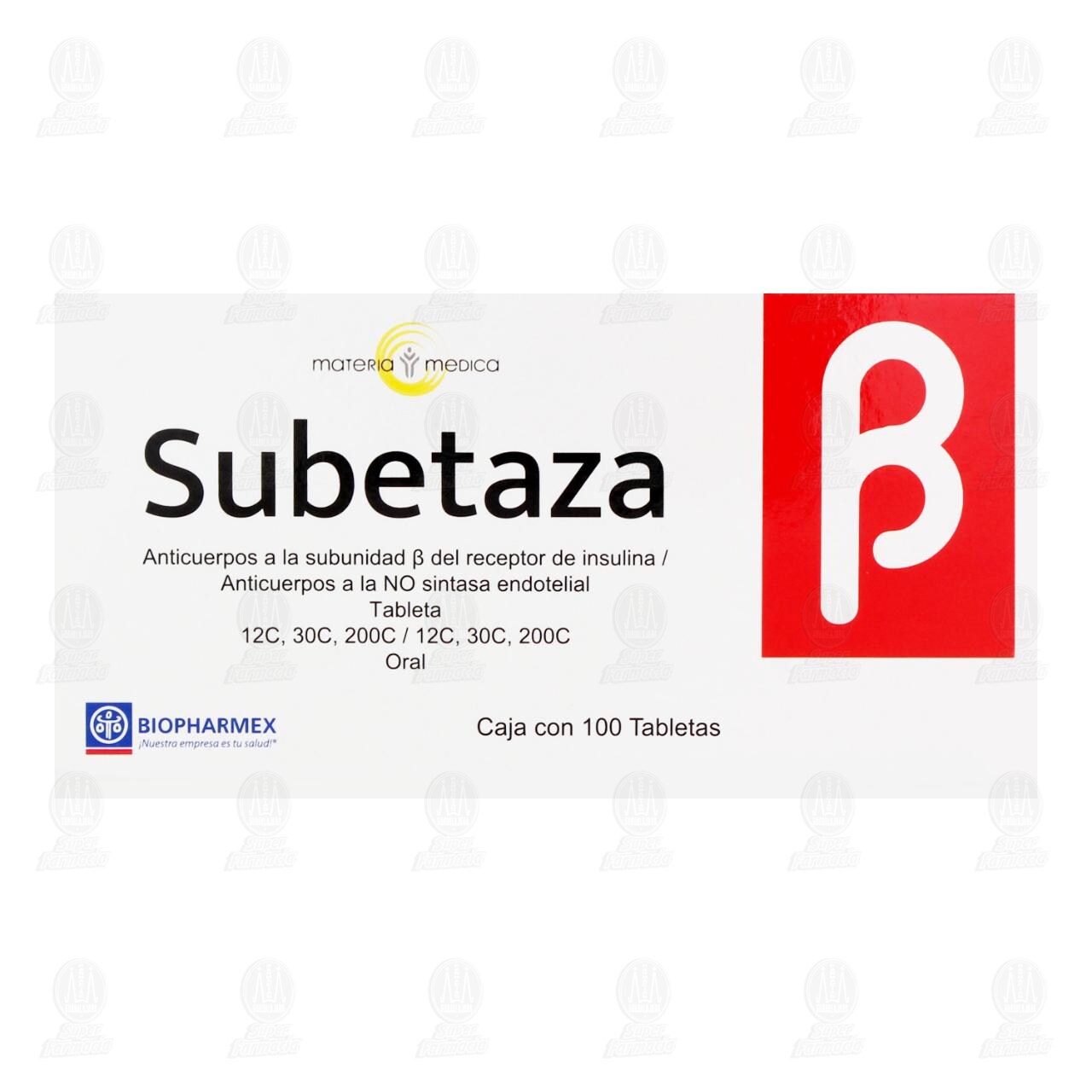 Subetaza 12C,30C,200C/12C,30C,200C, 100 Tabletas. image number 1