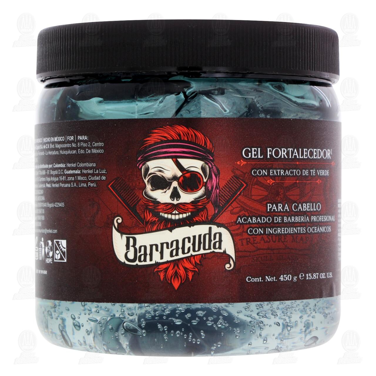 Gel Fortalecedor para Cabello Barracuda con Extracto de T&eacute; Verde, 450 gr. image number 0