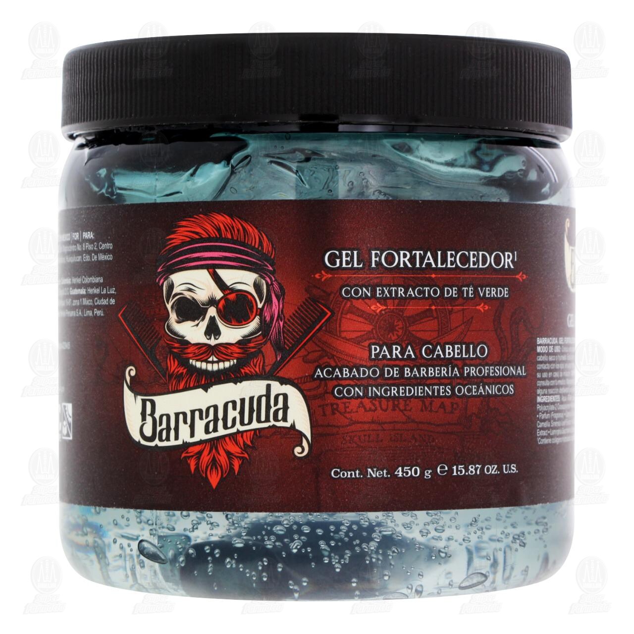 Gel Fortalecedor para Cabello Barracuda con Extracto de T&eacute; Verde, 450 gr. image number 1