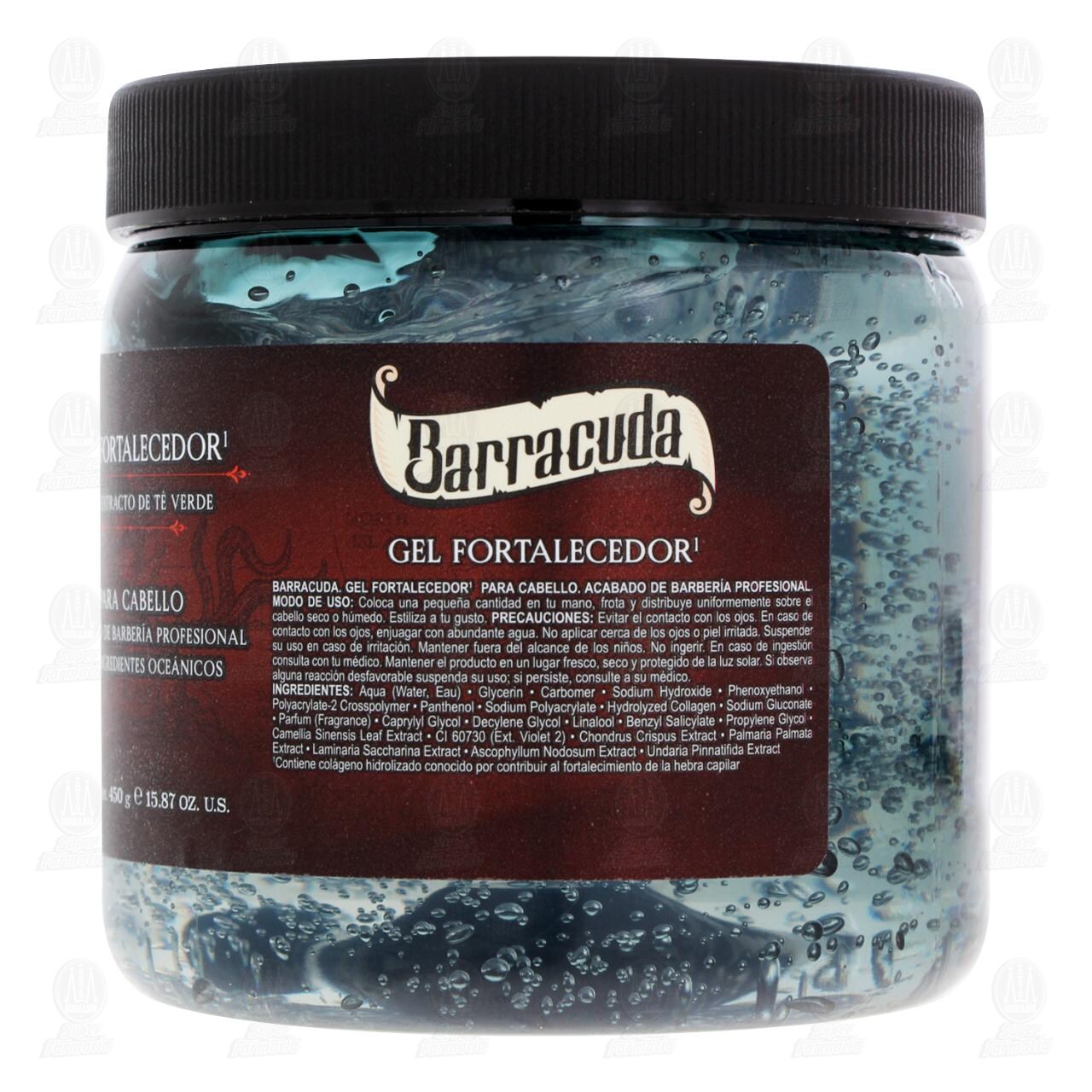 Gel Fortalecedor para Cabello Barracuda con Extracto de T&eacute; Verde, 450 gr. image number 2