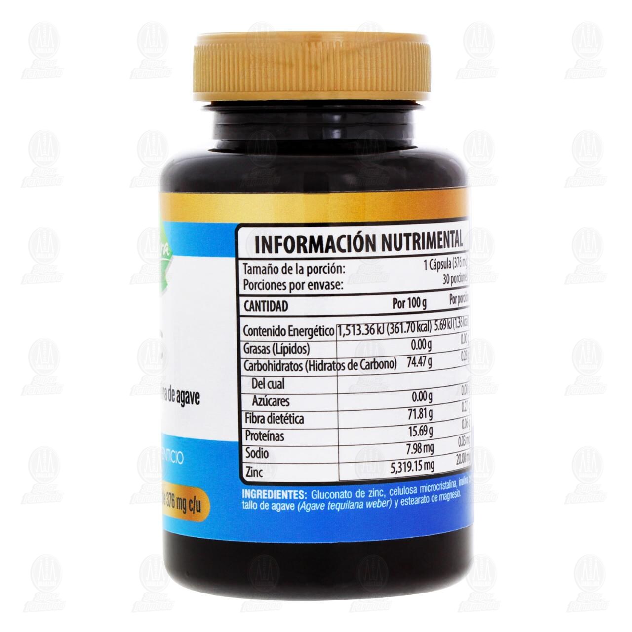 Zinc 376 mg, 30 C&aacute;psulas Pharmalife Natura. image number 2