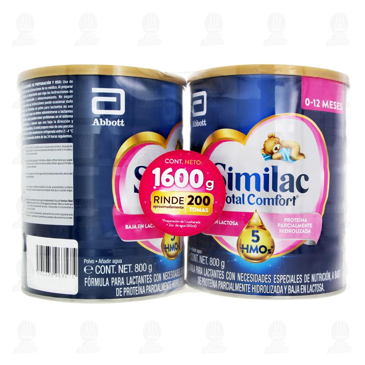 Pack F&oacute;rmula Infantil Similac Total Comfort (0-12 Meses) 800 gr, 2 pzas de 800 gr c/u. image number 1