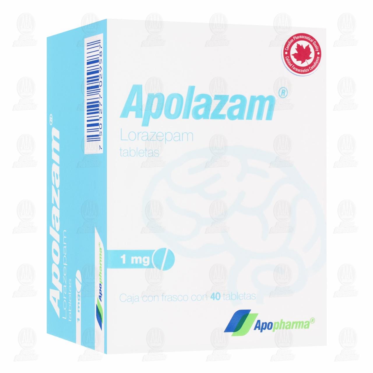 Apolazam 1 mg, 40 Tabletas. image number 0