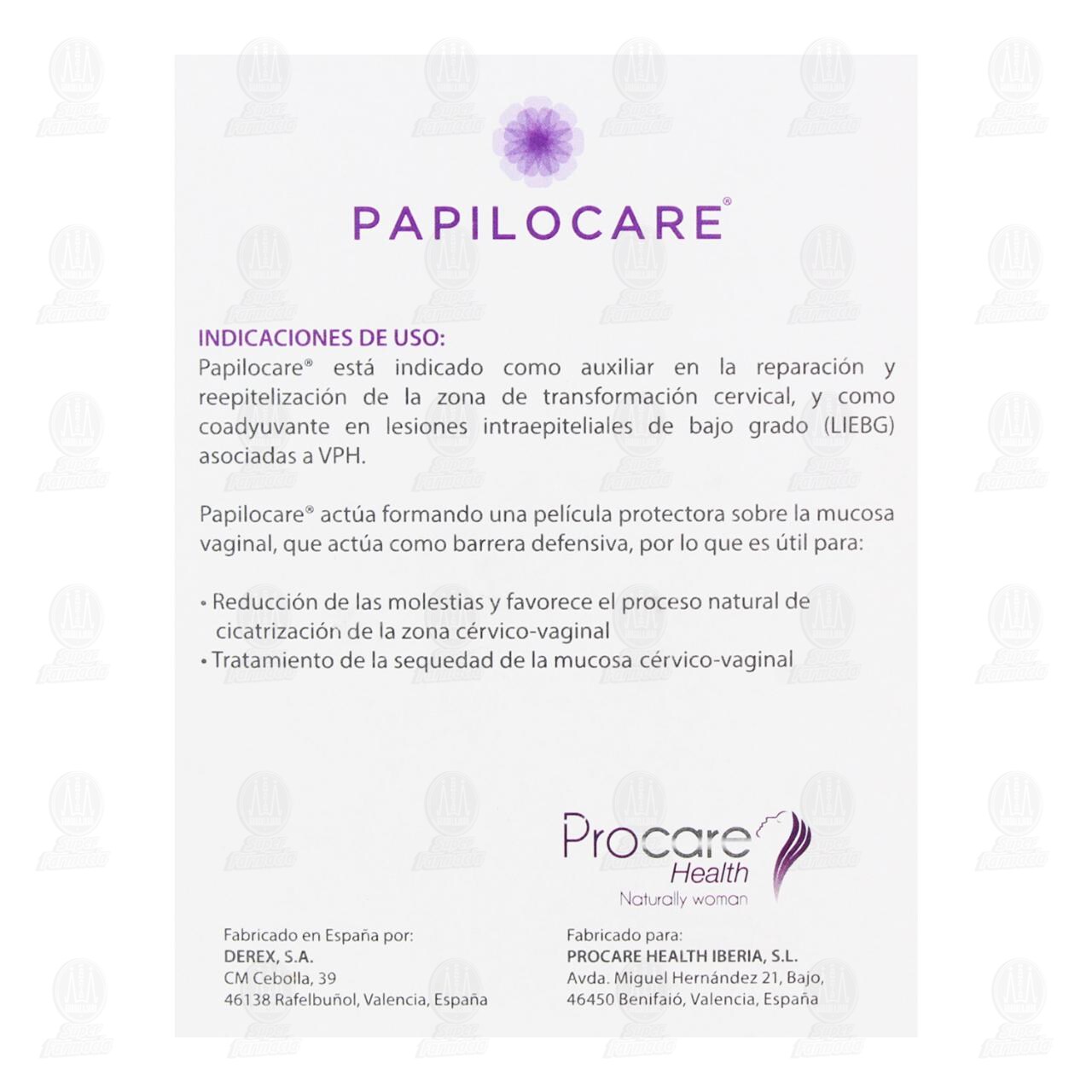 Gel Vaginal Papilocare, 7 Tubos de 5 ml c/u. image number 2
