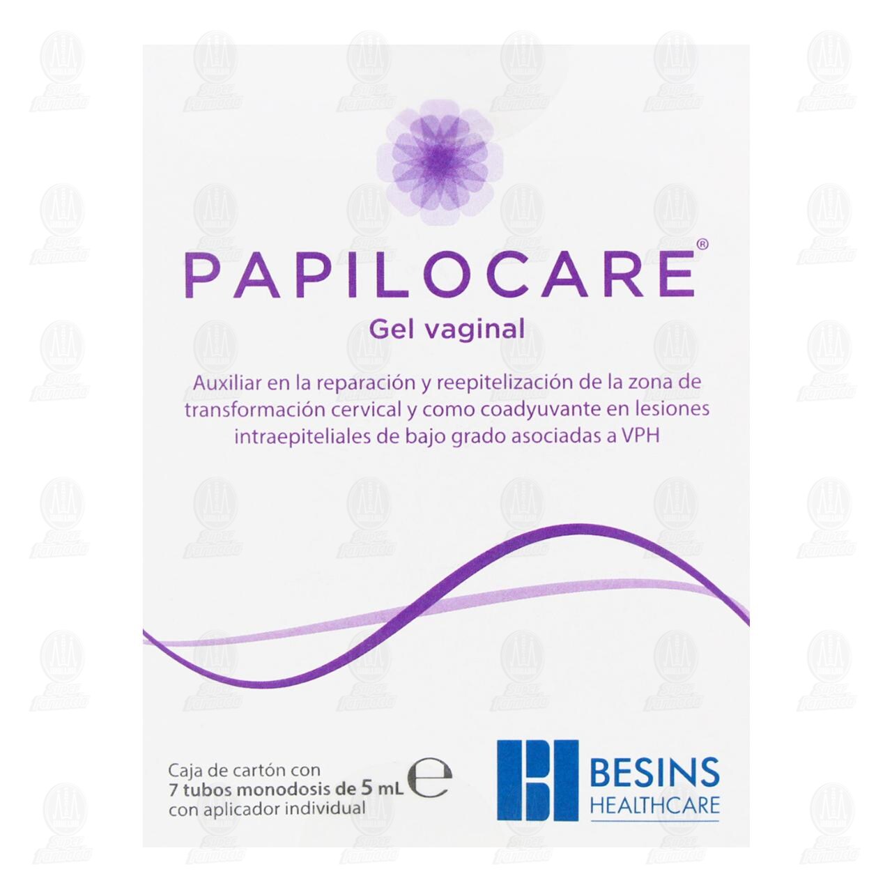 Gel Vaginal Papilocare, 7 Tubos de 5 ml c/u. image number 1