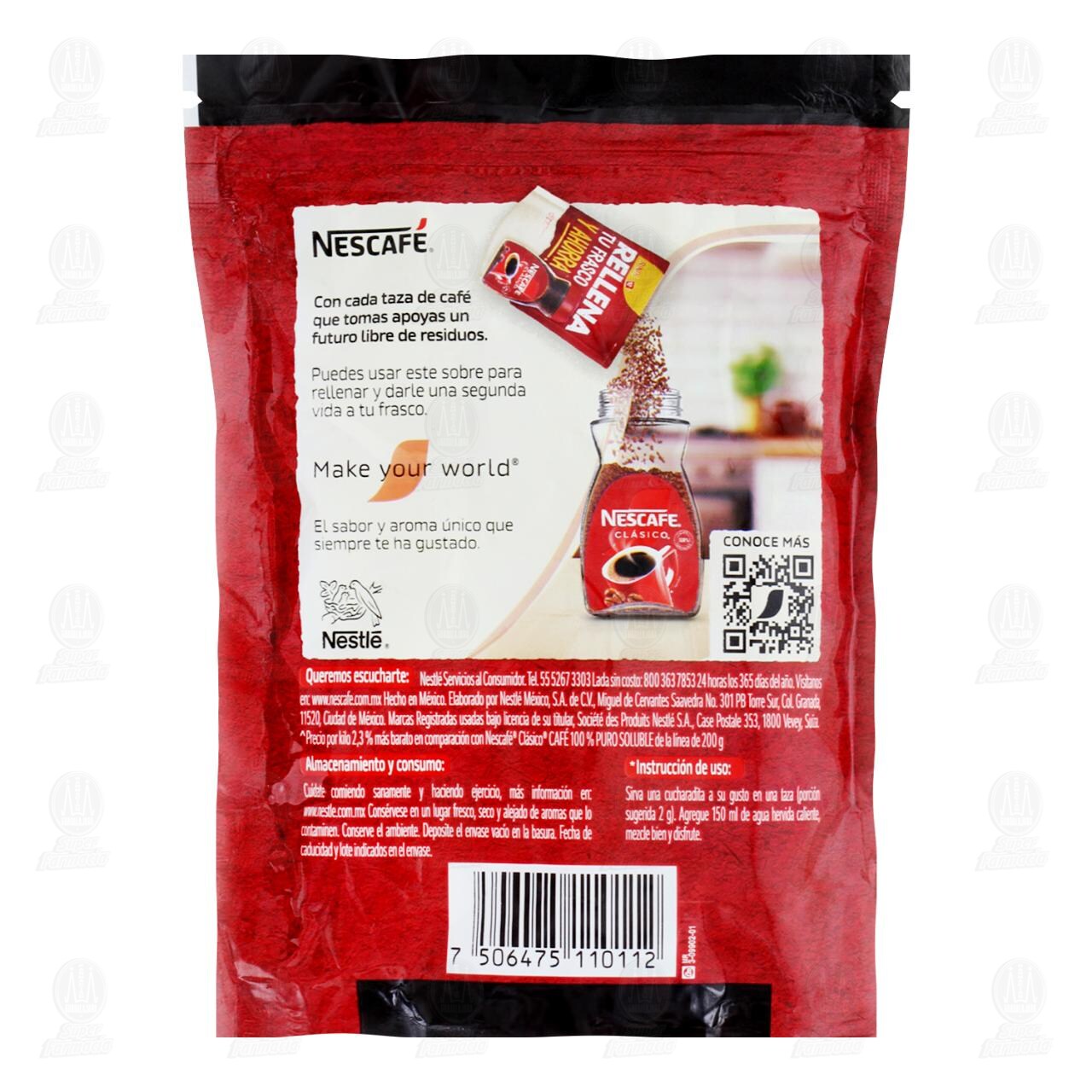 Caf&eacute; Soluble Nescaf&eacute; Cl&aacute;sico Resellable, 85 gr. image number 1