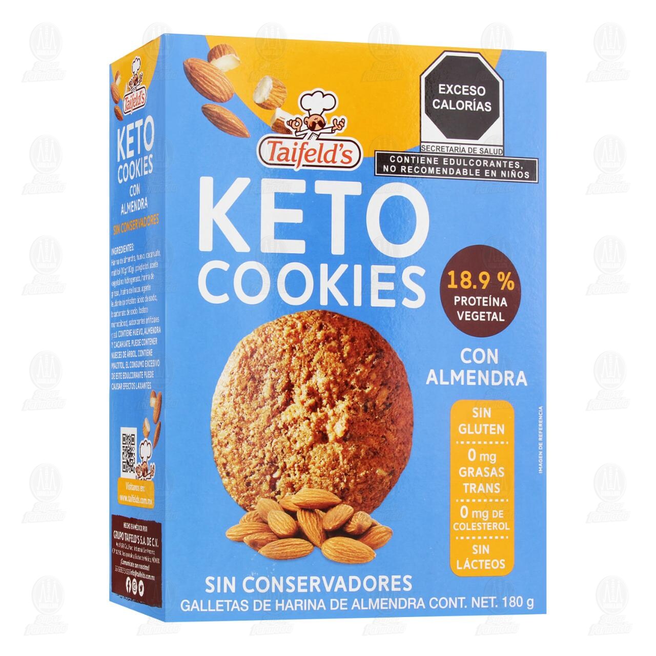 Galleta Taifeld&acute;s Keto con almendra, 180 gr. image number 0