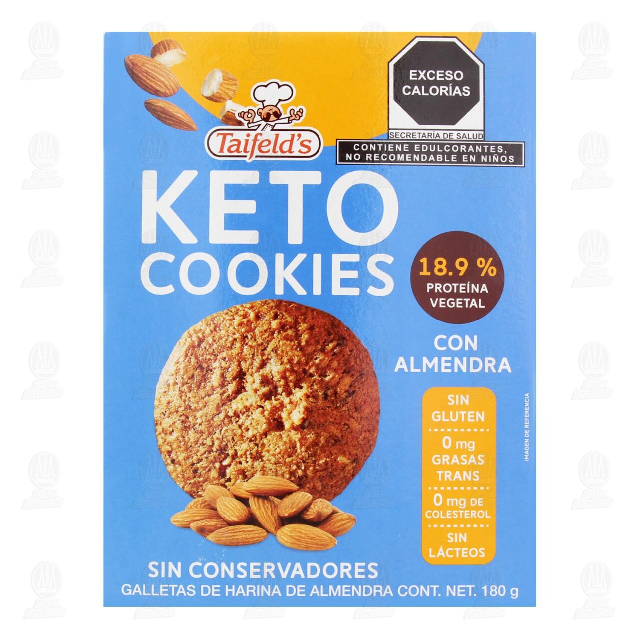 Galleta Taifeld&acute;s Keto con almendra, 180 gr. image number 1