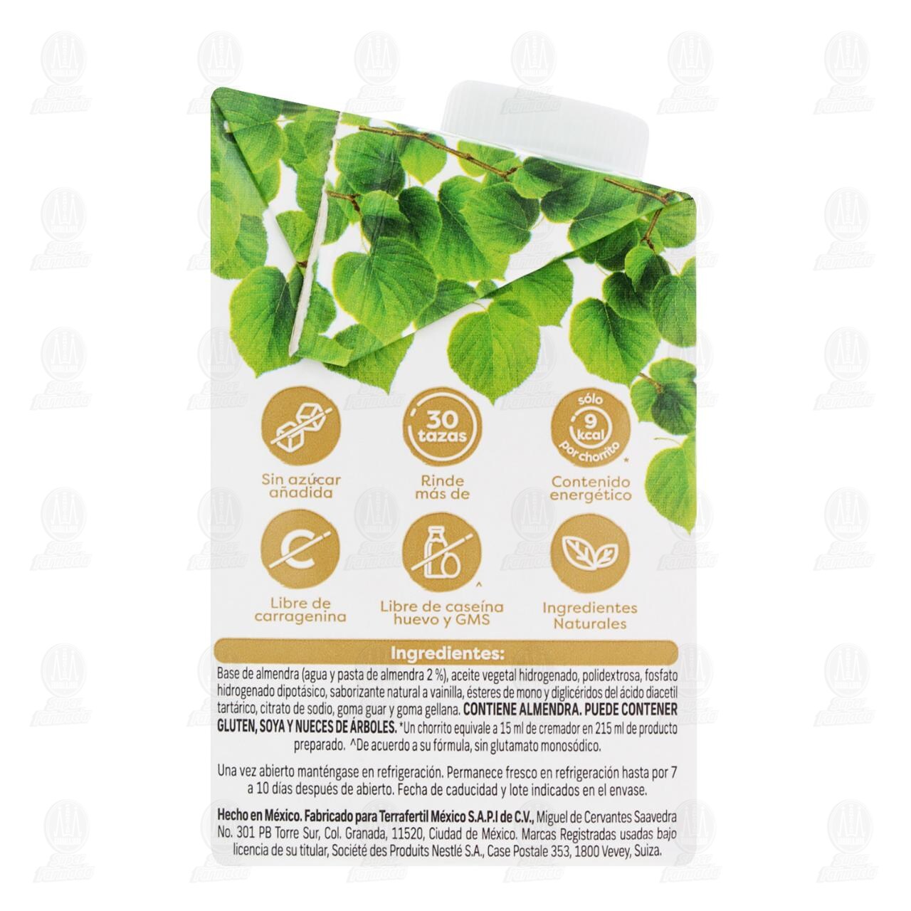 Creamador Nature's Heart Almendra Vainilla, 500 ml. image number 2