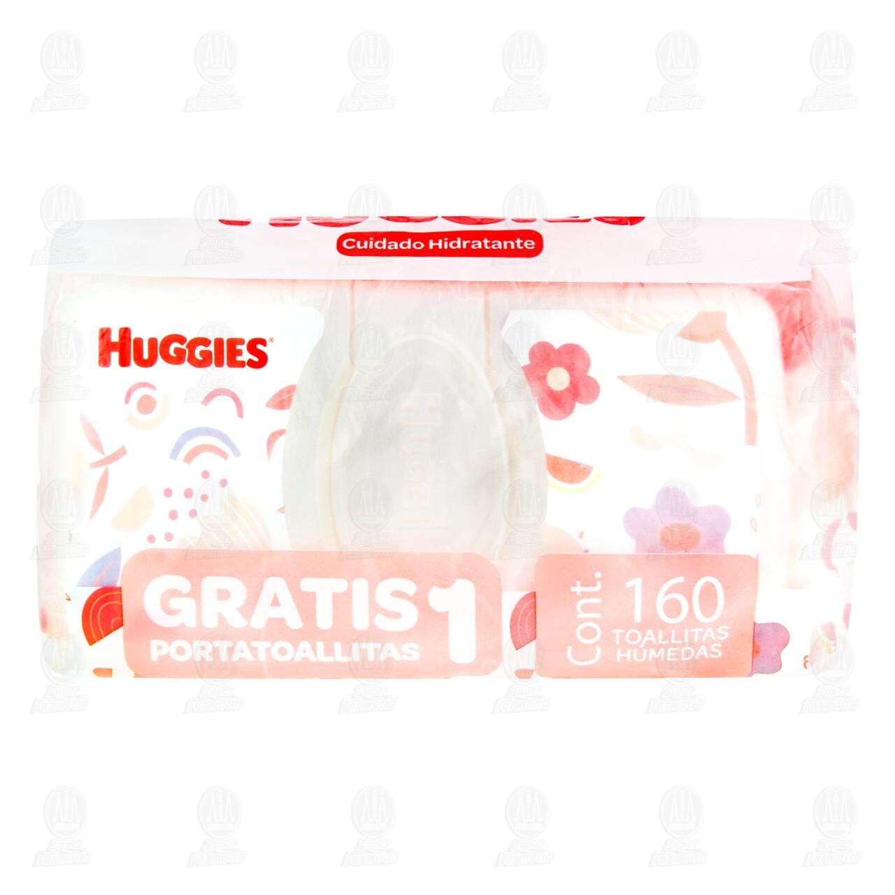 Pack Toallitas H&uacute;medas Huggies Cuidado Hidratante Gratis 1 Portatoallitas, 160 pzas. image number 1
