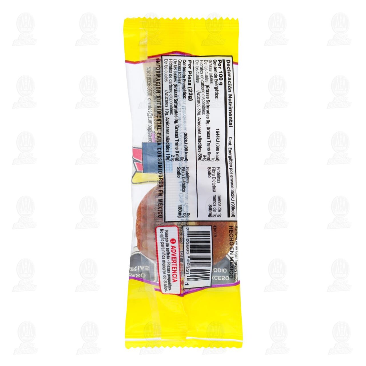 Paleta de Chilito Agridulce Cubierta de Caramelo Zumba Rica, 22 gr. image number 1