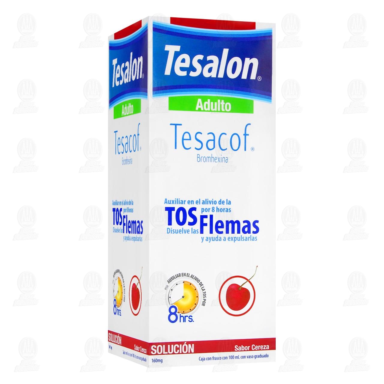 Tesalon Tesacof Jarabe Adulto Tos con Flema, 100 ml.