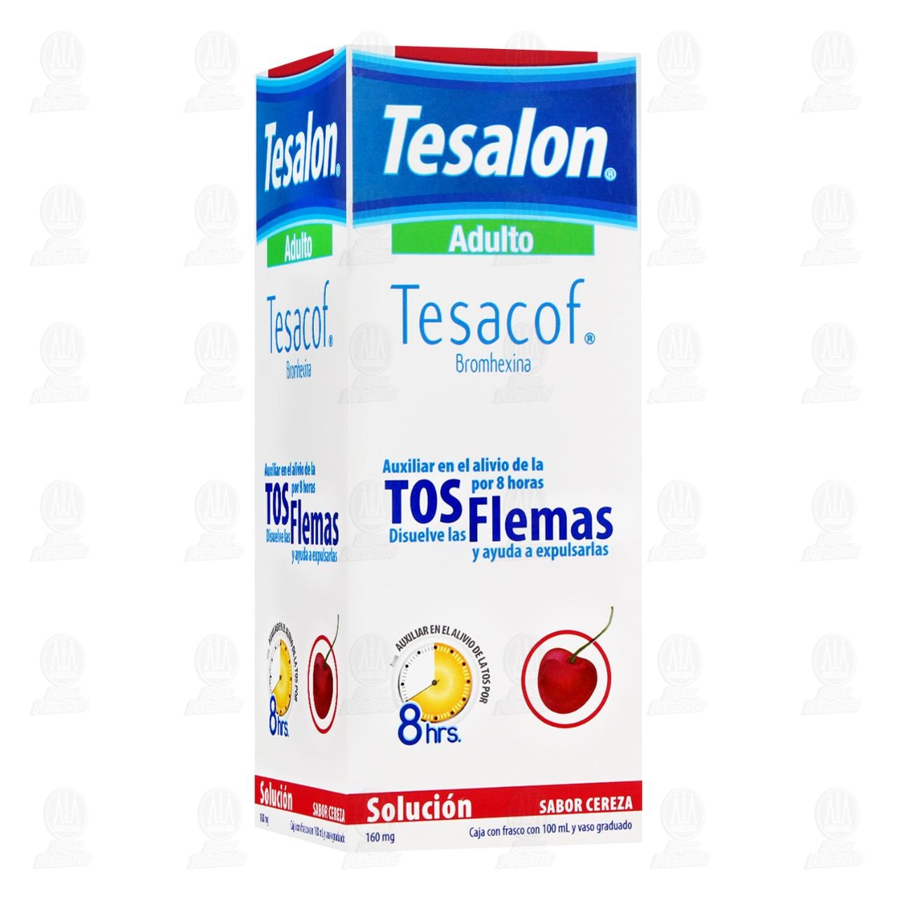 Tesalon Tesacof Jarabe Adulto Tos con Flema, 100 ml.