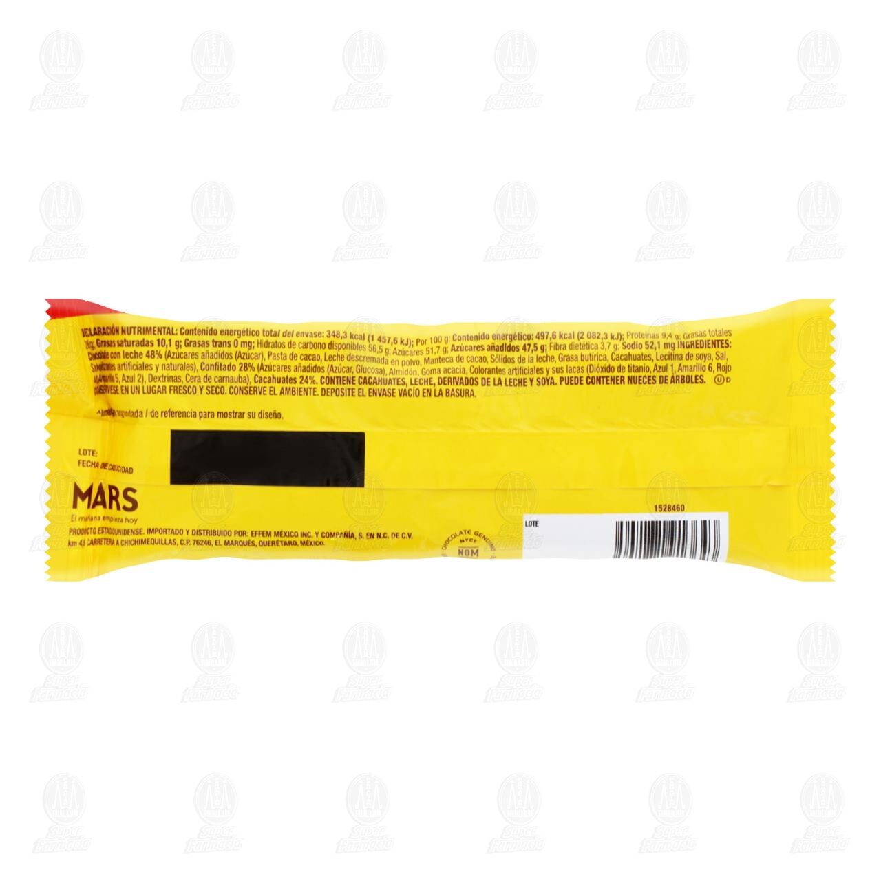 Chocolate M&M'S Cacahuate, 70 gr. image number 1