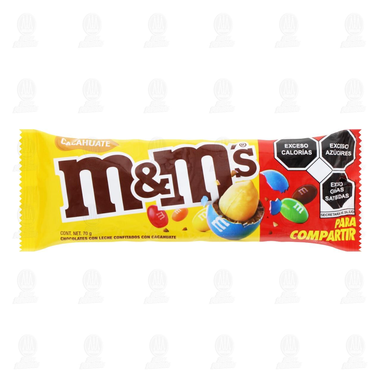 Chocolate M&M'S Cacahuate, 70 gr.