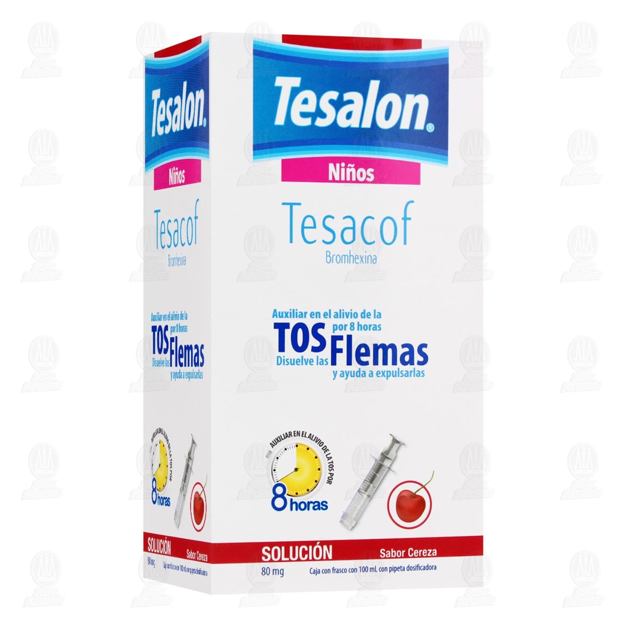 Tesalon Tesacof Jarabe Ni&ntilde;os Tos con Flema, 100 ml. image number 0