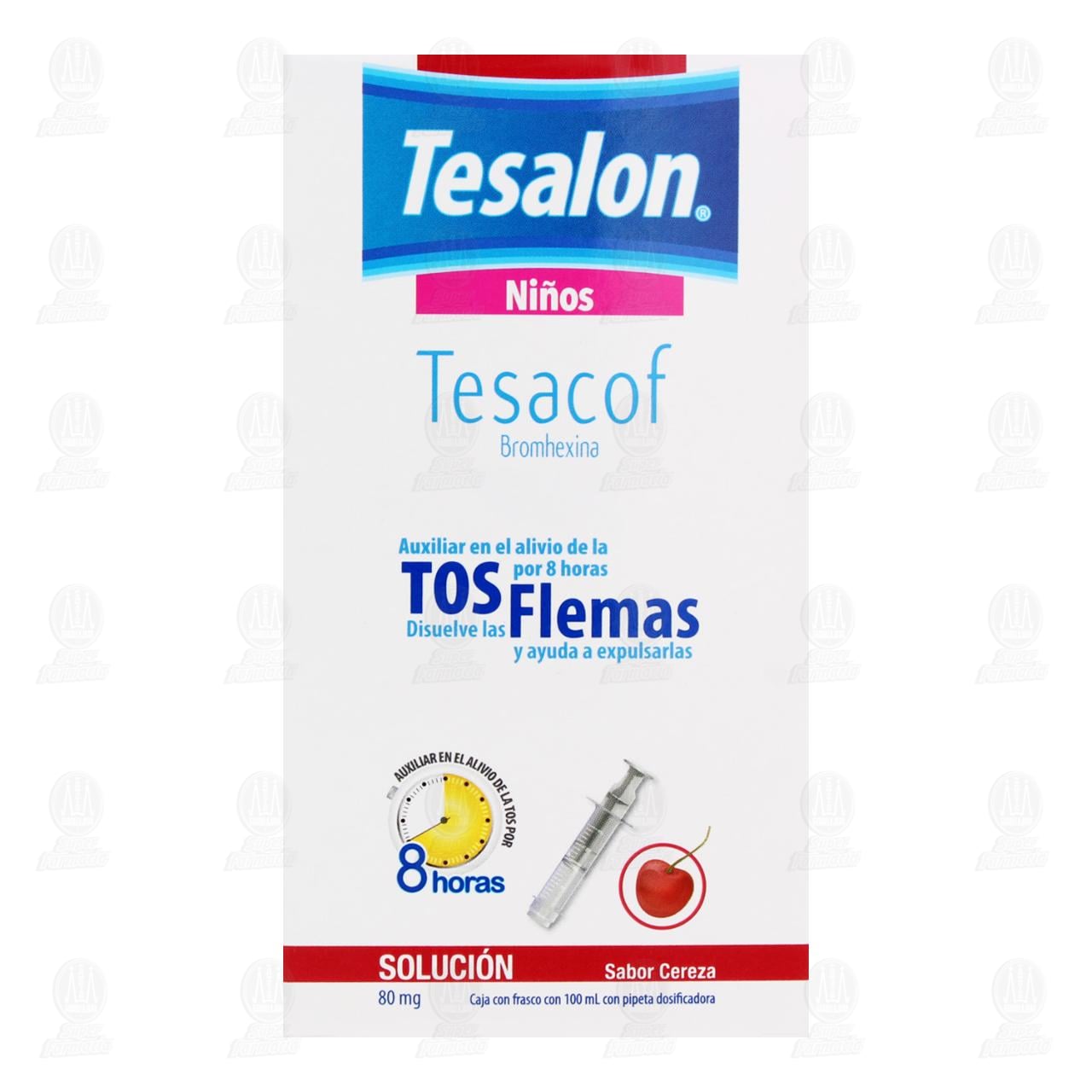 Tesalon Tesacof Jarabe Ni&ntilde;os Tos con Flema, 100 ml. image number 1