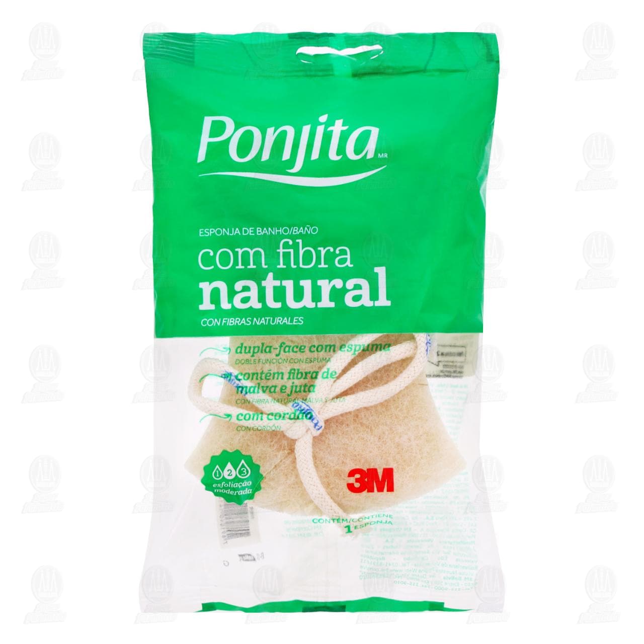 Imagen para Esponja de Baño Ponjita con fibras naturales, 1pza.