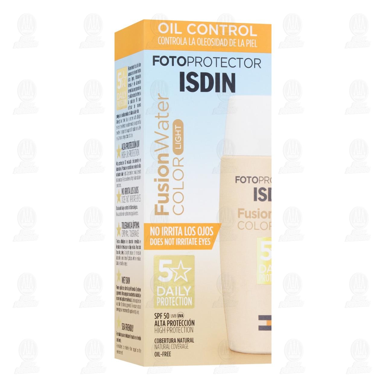 Imagen para Isdin Fotoprotector Fusion Water Color Light SPF50, 50 ml.