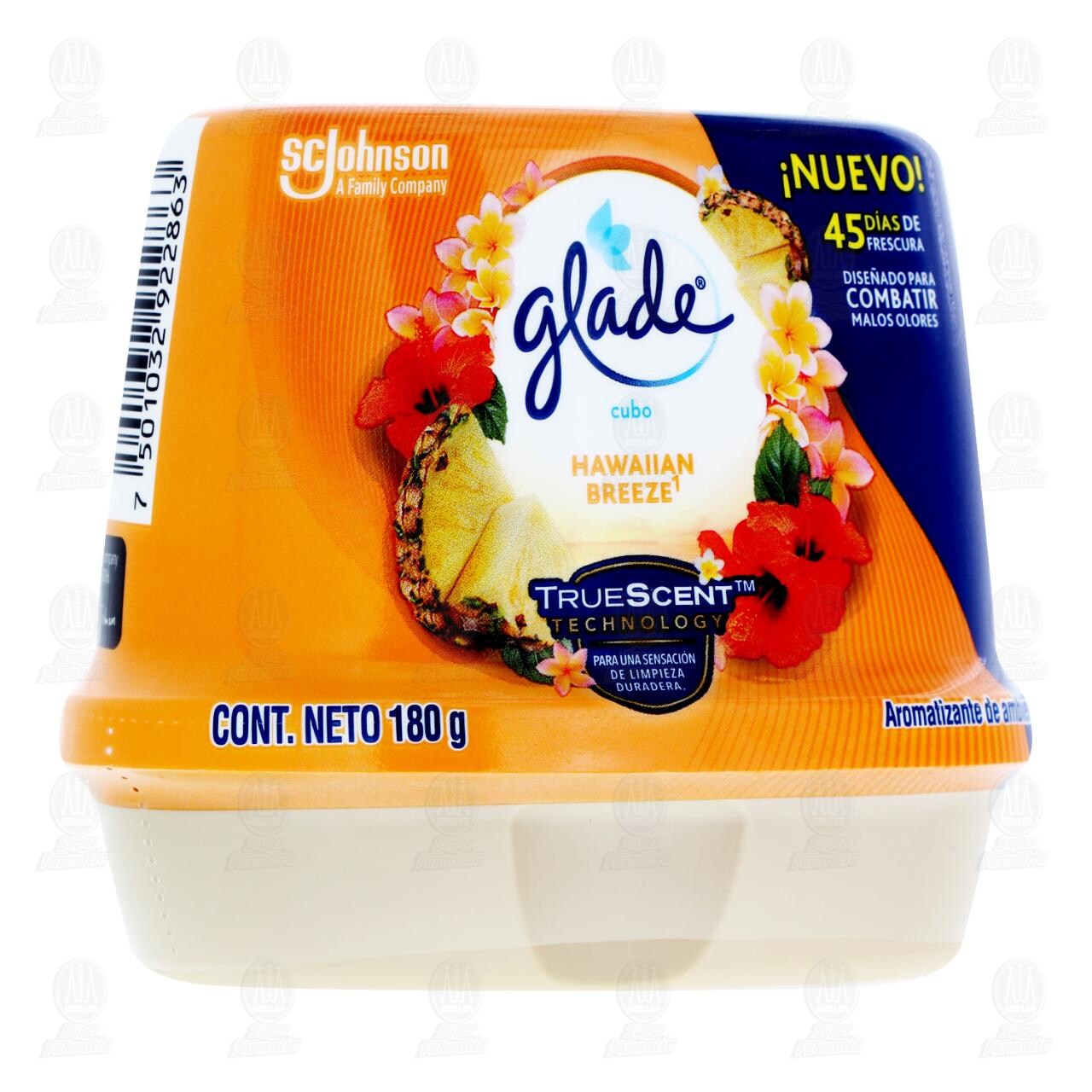 Aromatizante Glade en Gel Hawaiian Breeze, 180gr.