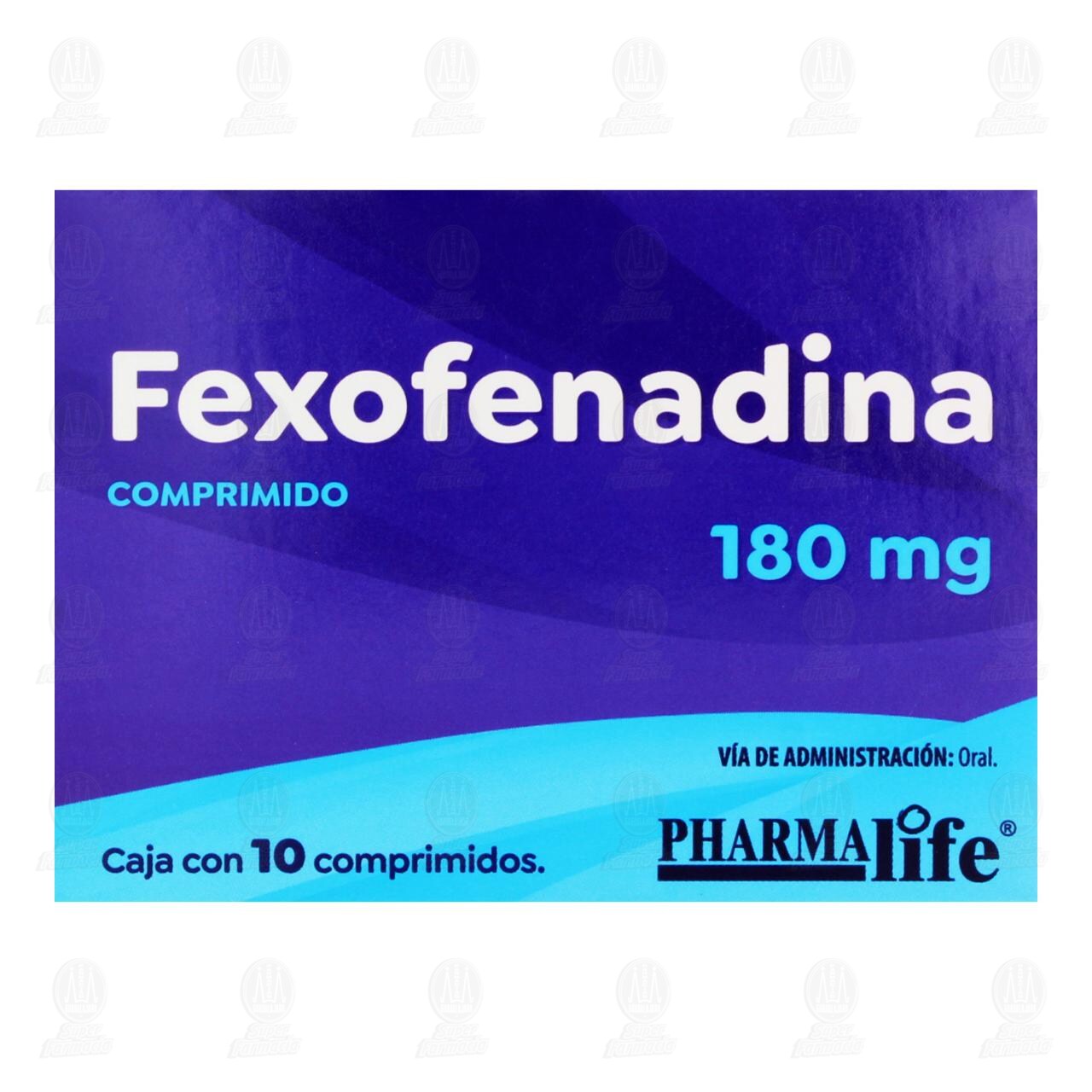 Fexofenadina 180 mg, 10 Comprimidos Pharmalife. image number 1