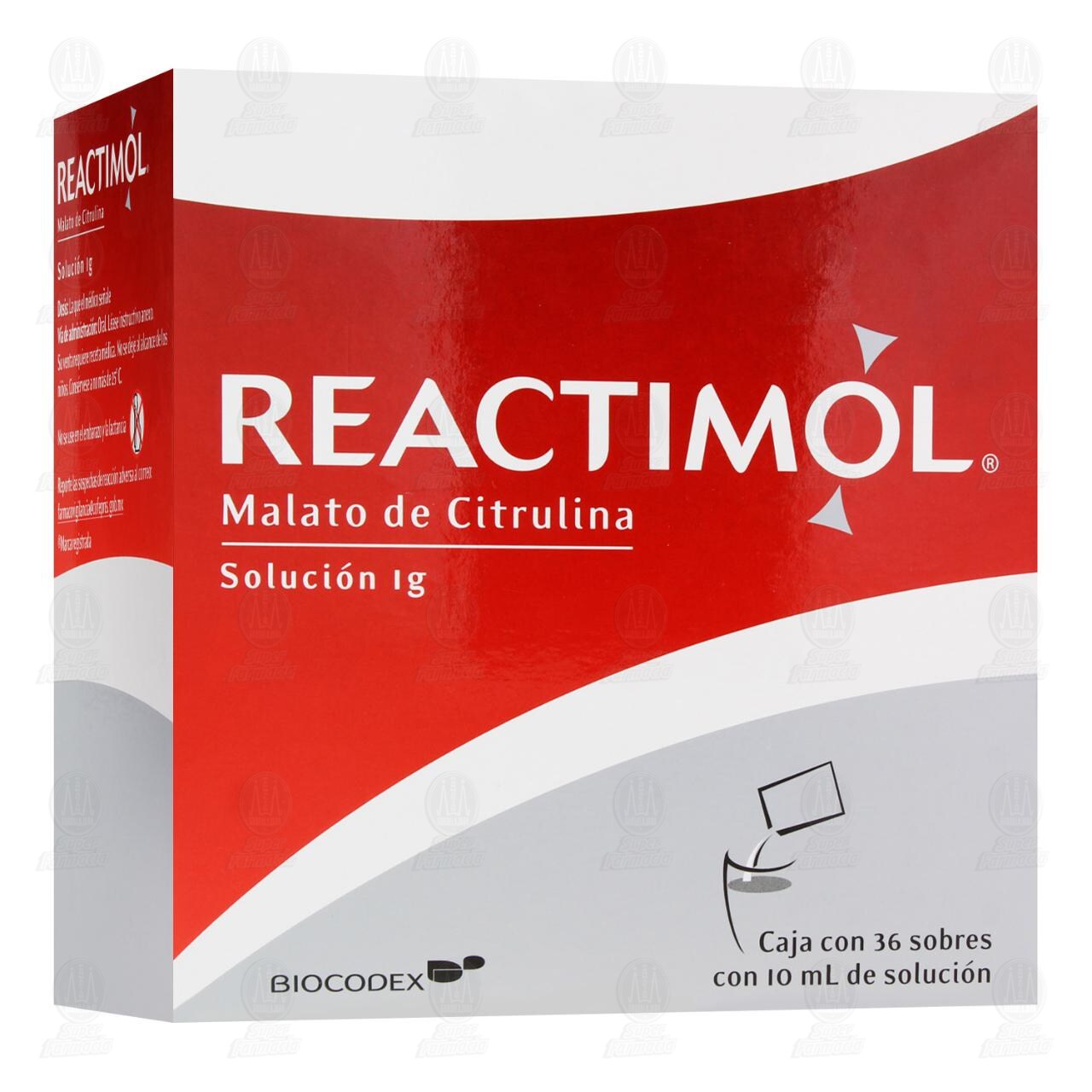 Reactimol 1 gr Soluci&oacute;n, 36 sobres de 10 ml c/u. image number 0