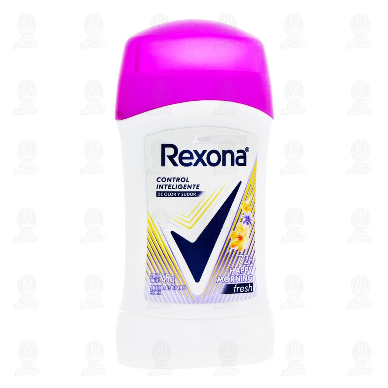 Antitranspirante Rexona Happy Morning Fresh en Barra, 45 gr.
