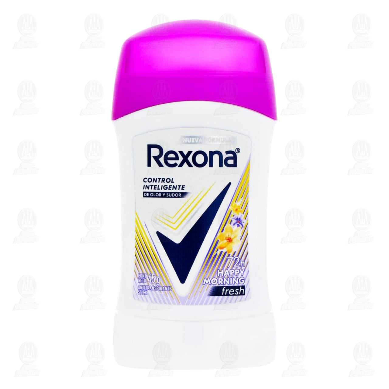Antitranspirante Rexona Happy Morning Fresh en Barra, 45 gr. image number 1