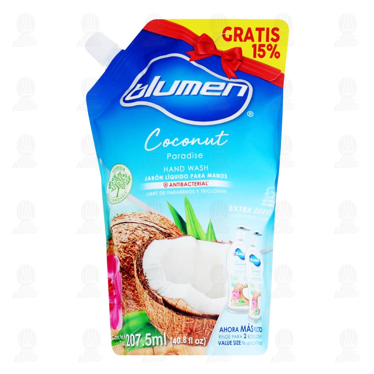 Jab&oacute;n L&iacute;quido Blumen Coconut Paradise para Manos, 1207.5 ml.