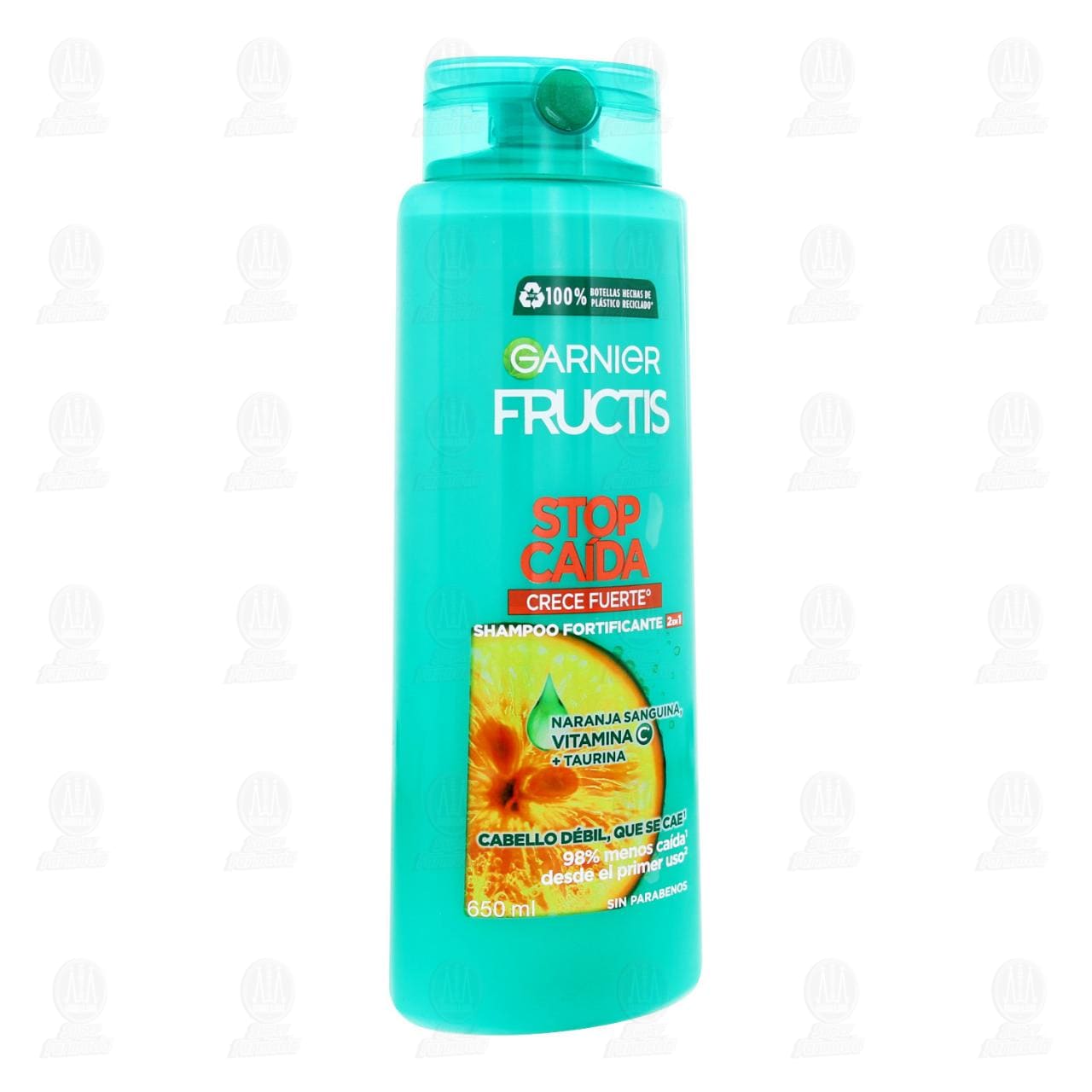 Shampoo Garnier Fructis Stop Caída Crece Fuerte, 650 ml.