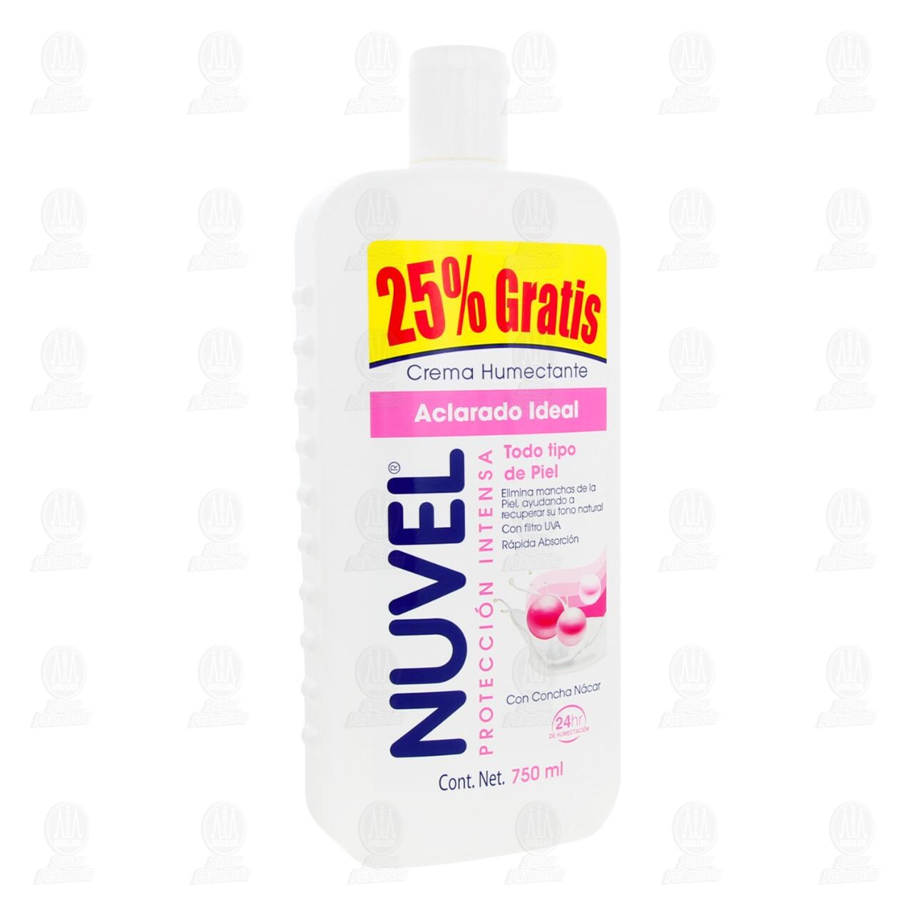 Crema Corporal Nuvel Protecci&oacute;n Intensa Aclarado Ideal, 750 ml.