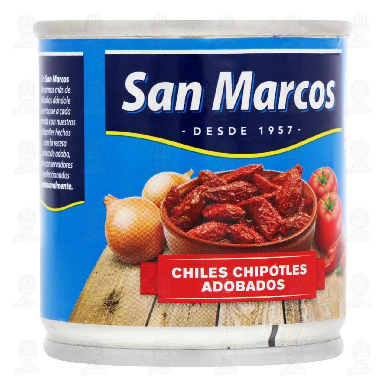 Chiles San Marcos Chipotles Adobados, 100 gr. image number 0