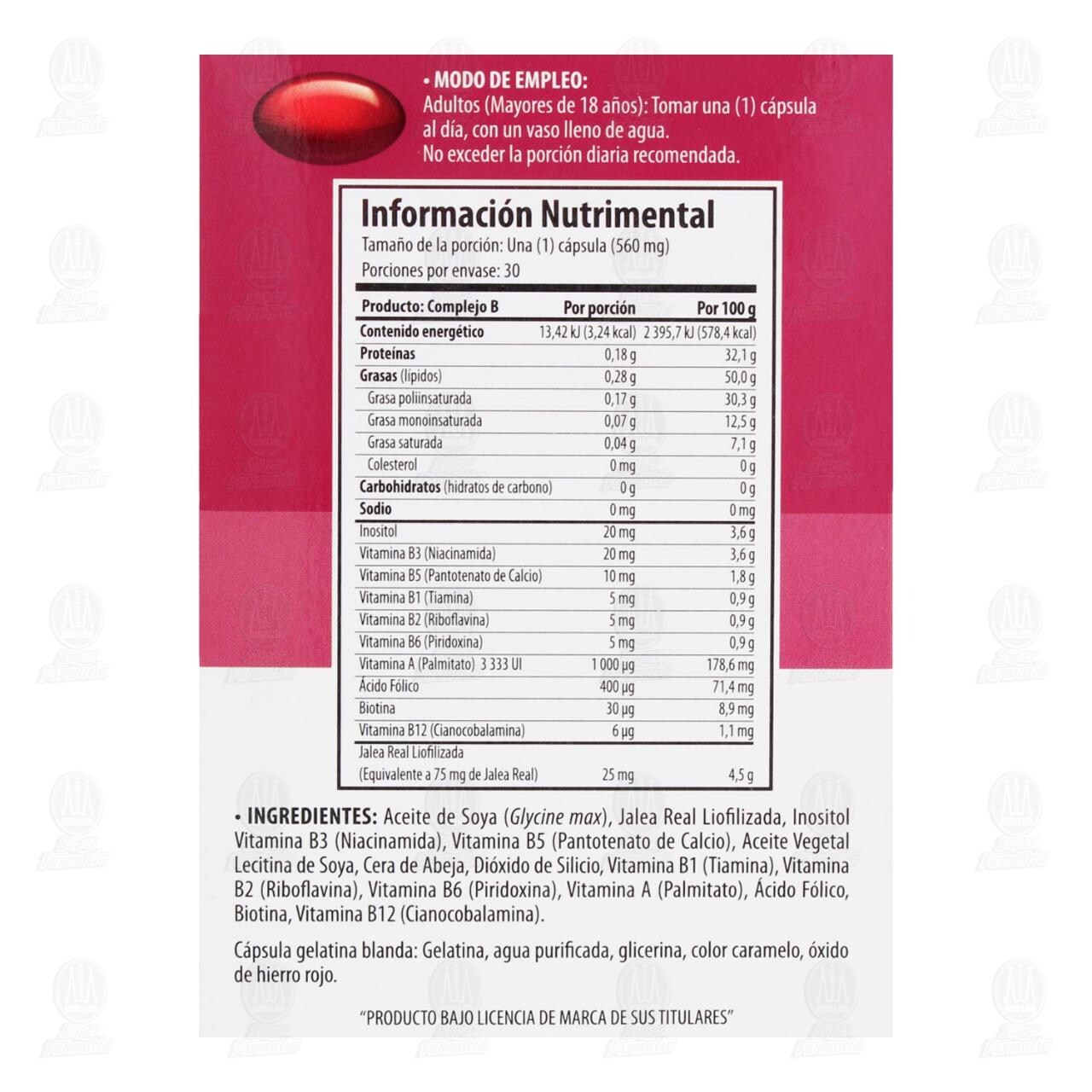 Complejo B Solanum, 30 C&aacute;psulas. image number 2